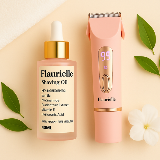 Flaurielle Smooth & Soothe Combo — Precision Bikini & Body Trimmer + Soothing Aftershave Oil