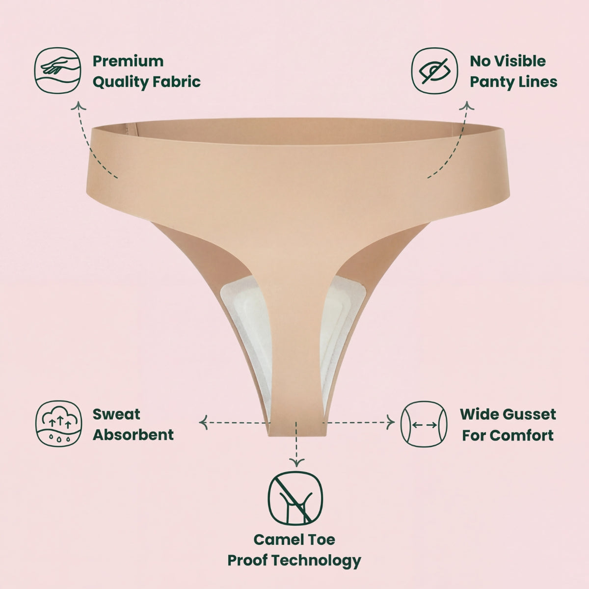 Flaurielle SilkVeil Seamless Y Brief